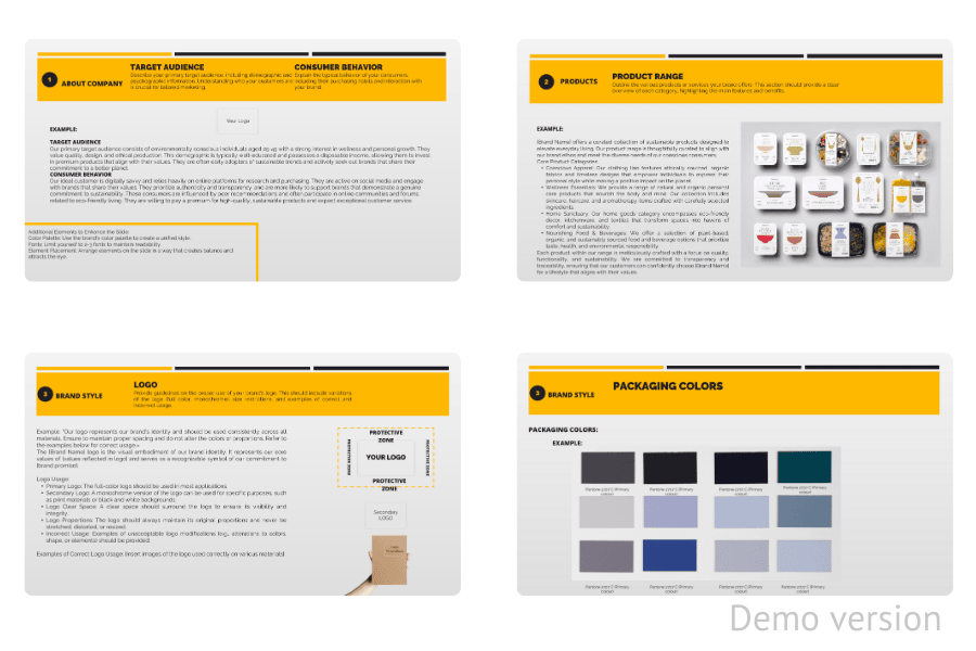 Brand Identity Guidelines Template – Customizable Brand Book for Businesses - Image 3