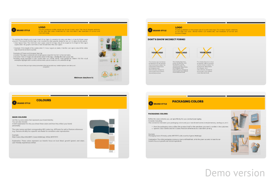 Brand Identity Guidelines Template – Customizable Brand Book for Businesses - Image 4