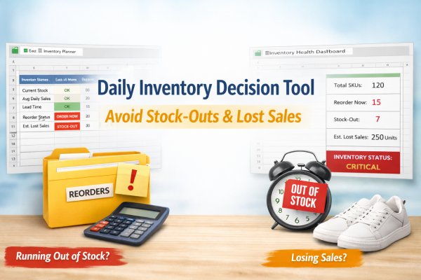 Daily Inventory Decision Tool – Avoid Stock-Outs