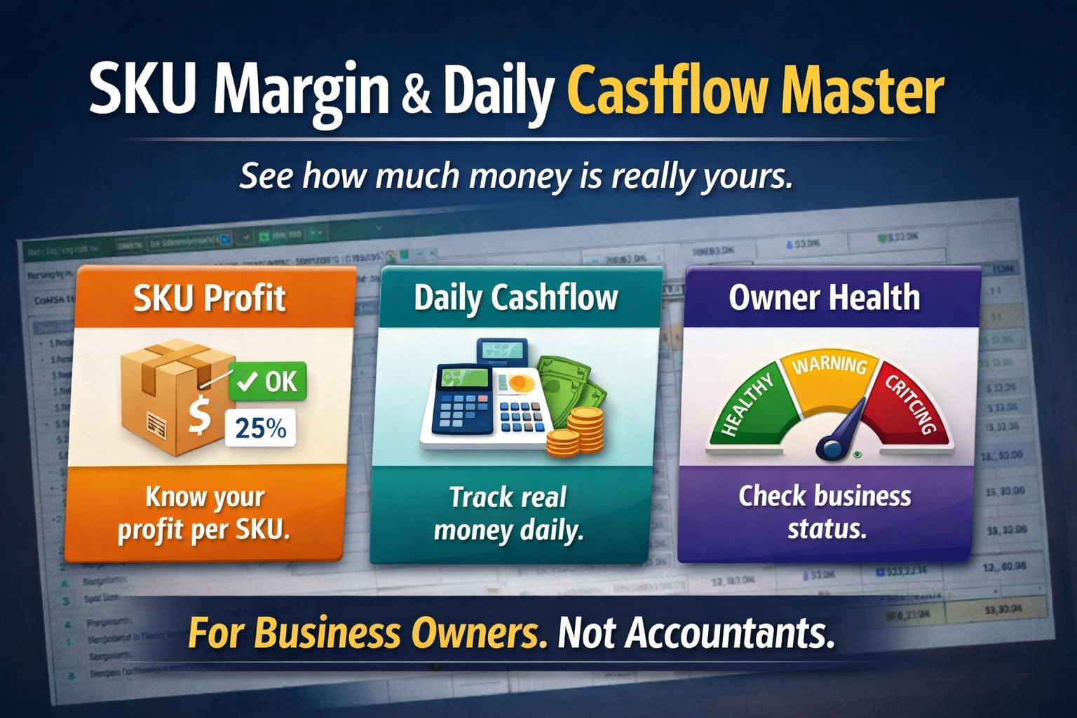 SKU Margin & Daily Cashflow Master