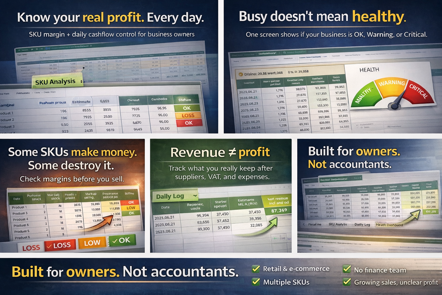 SKU Margin & Daily Cashflow Master - Image 2