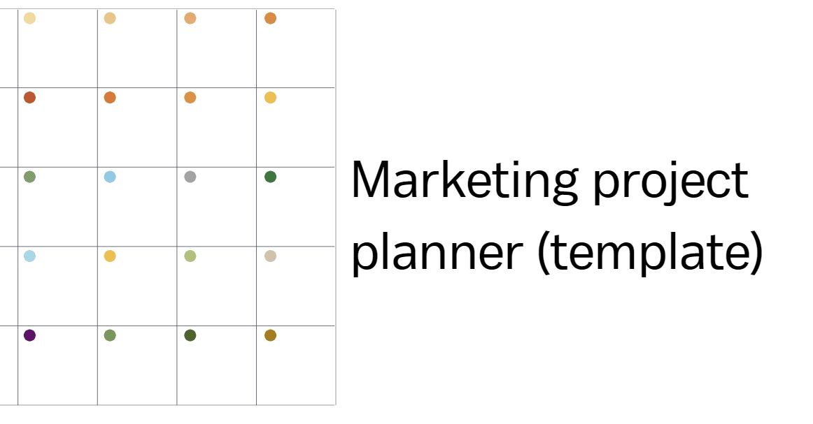 Marketing project planner (template)
