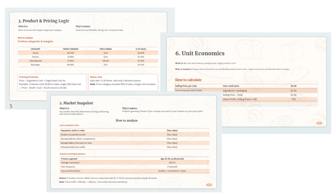 Bakery Business Plan Template (Numbers-First) - Image 5