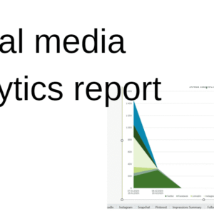 Social media analytics report