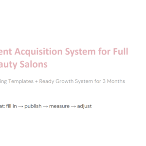 Client Acquisition System for Beauty Salons
